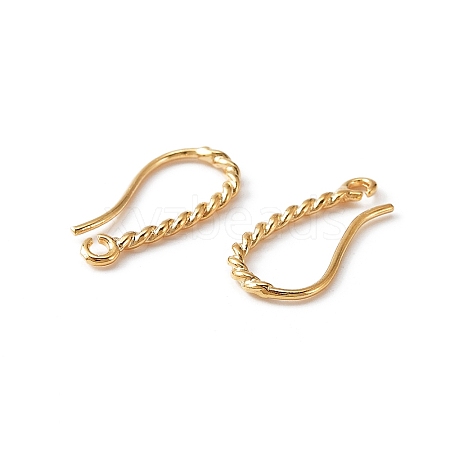 Brass Earring Hooks X-KK-WH0035-98-1