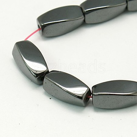 Magnetic Synthetic Hematite Beads Strands G-E079-1-1