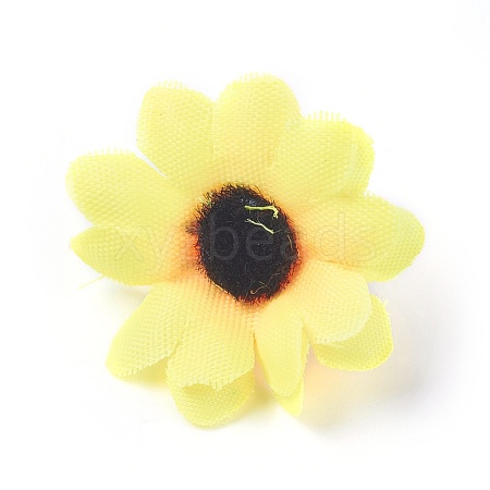 Handmade Silk Cloth Sunflower DIY-WH0134-A01-1