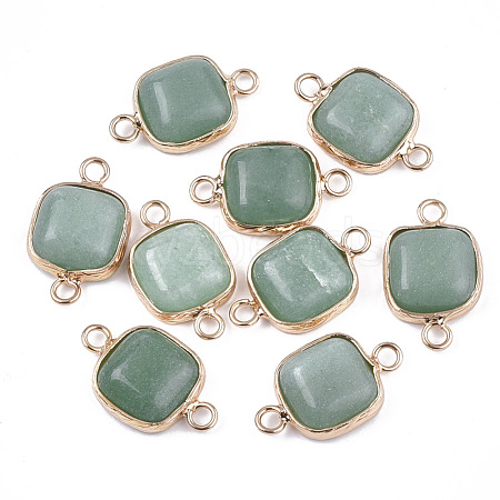 Natural Green Aventurine Links connectors G-S344-69C-1