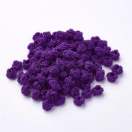 Polyester Weave Beads WOVE-N002-40-1