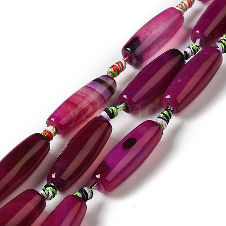 Natural Agate Beads Strands G-K334-01B-1