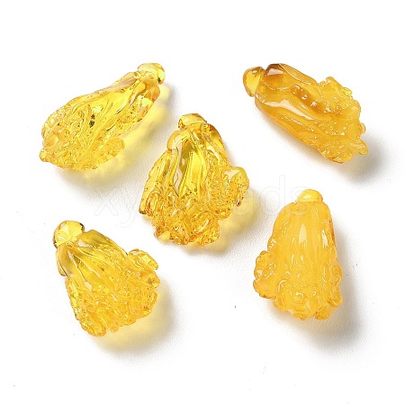 Natural Baltic Amber Vegetables Pendants G-NH0001-07-1