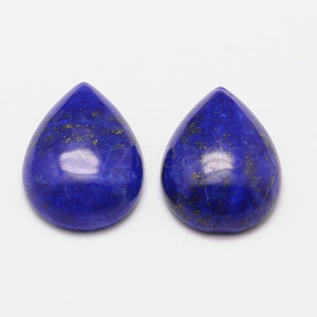 Dyed Teardrop Natural Lapis Lazuli Cabochons G-K026-02-1