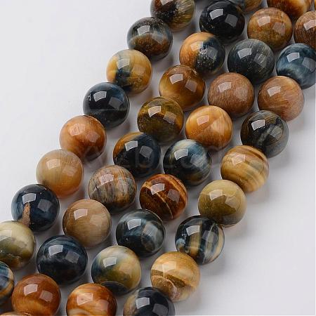 Natural Dream Tiger Eye Beads Strands G-G898-12mm-1