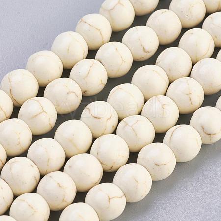 Synthetic Magnesite Beads Strands X-TURQ-8D-011-1