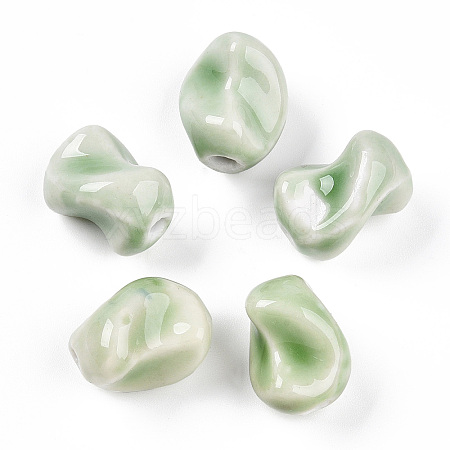 Handmade Porcelain Beads PORC-N008-06H-1