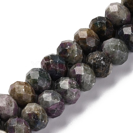 Natural Ruby in Zoisite Beads Strands G-K380-A60-01-1