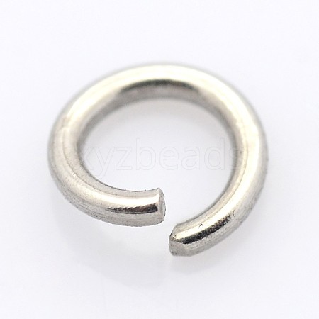 Non-Tarnish 304 Stainless Steel Open Jump Rings X-STAS-E066-08-10mm-1