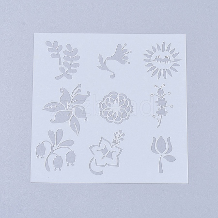 Plastic Reusable Drawing Painting Stencils Templates DIY-L026-106B-1