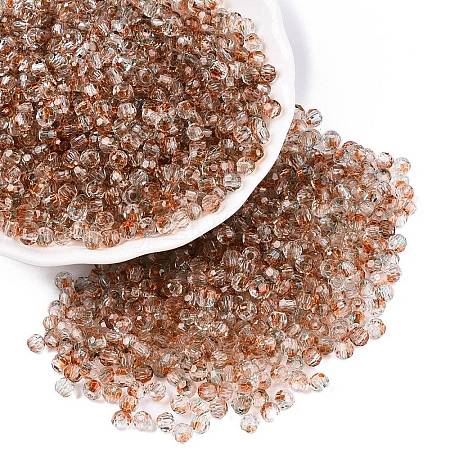 Baking Paint Electroplate Transparent Glass Seed Beads SEED-N006-07N-1