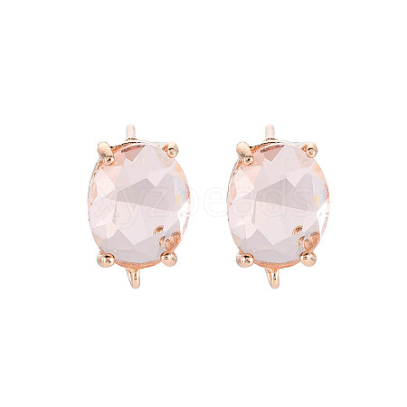 Brass Stud Earring Findings KK-S364-163H-1