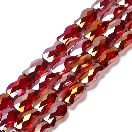Electroplate Glass Beads Strands EGLA-P066-01A-AB11-1
