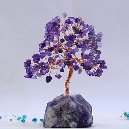 Natural Amethyst Display Decoration TREE-PW0001-28C-1