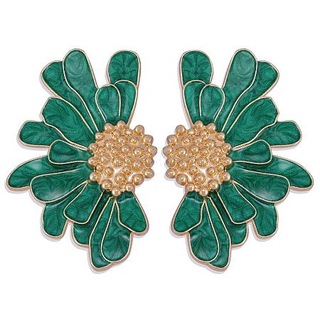 Vintage Flower Stud Earrings for Women JE1095B-1