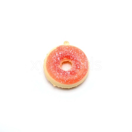 PU Imitation Doughnut Pendant Decorations FIND-WH0094-68A-1