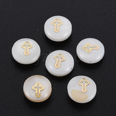 Natural Freshwater Shell Beads SHEL-S278-053-1