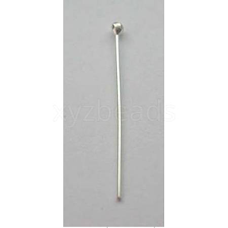 Sterling Silver Ball Head Pins X-H483-1-1