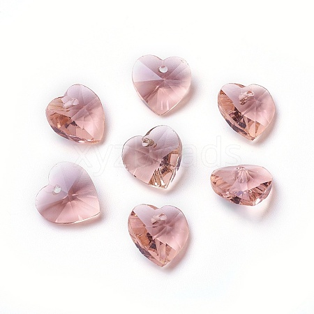Romantic Valentines Ideas Glass Charms LS-G030V14mm-34-1
