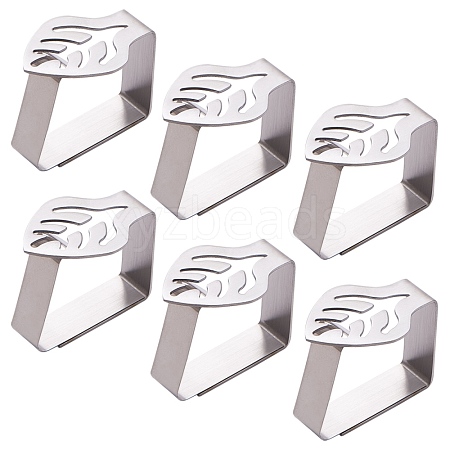 Stainless Steel Tablecloth Clips TOOL-WH0119-09-1