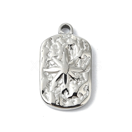 Anti-Tarnish 304 Stainless Steel Pendants STAS-L022-444P-1