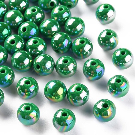 Opaque Acrylic Beads MACR-S370-D10mm-24-1