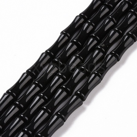 Natural Obsidian Beads Strands G-G990-D02-1