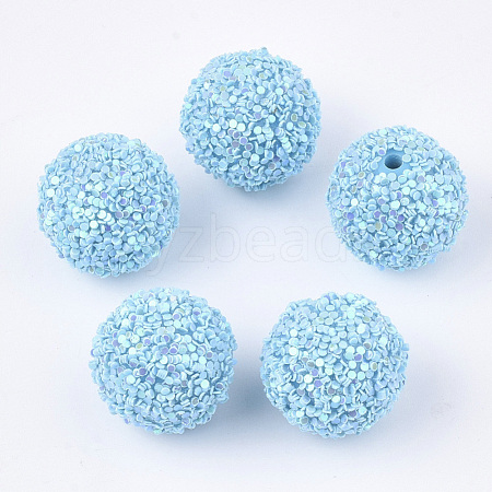 Acrylic Beads SACR-T345-01B-15-1