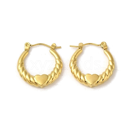 304 Stainless Steel Hoop Earrings for Women EJEW-B051-05G-1