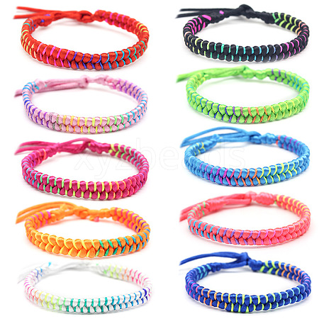 Polyester Braided Woven Cord Bracelet PW23071098024-1