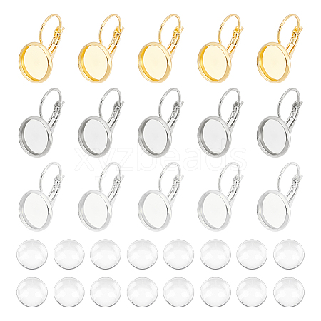 Unicraftale Blank Dome Earrings Making Kit DIY-UN0003-97-1