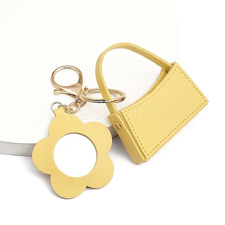 Portable Imitation Leather Bag Keychain PW-WGB9938-05-1