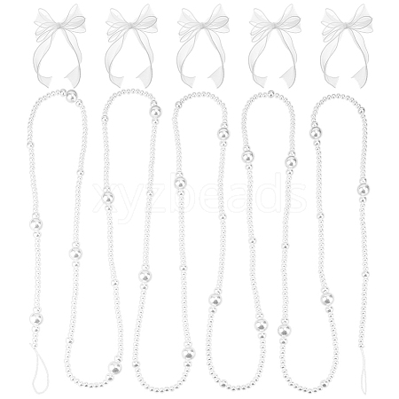 ABS Plastic Imitation Pearl Party Decorations HJEW-PH02544-1