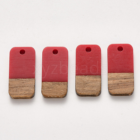 Resin & Walnut Wood Pendants RESI-S384-008A-A04-1