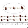 Handmade Natural Red Jasper Chip Beaded Chains CHC-F020-09G-03-2