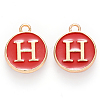 Golden Plated Enamel Alloy Charms ENAM-SZ0001-26C-H-2