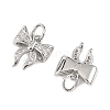 SHEGRACE Brass Micro Pave Clear Cubic Zirconia Charms XGRQ4N997-736P-2