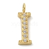 Ion Plating(IP) 304 Stainless Steel Micro Pave Cubic Zirconia Pendants STAS-Z107-03G-09-1