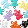 36Pcs 9 Colors Spray Painted Alloy Charms FIND-LS0001-55-4