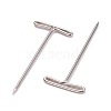 Non-Tarnish Nickel Plated Steel T Pins for Blocking Knitting FIND-D023-01P-01-2