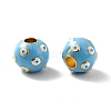 Rack Plating Brass Enamel Beads KK-M230-28G-3