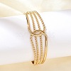 304 Stainless Steel Cuff Bangles for Women BJEW-B120-05G-02-2