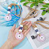 DICOSMETIC 3Pcs Handmade Lampwork Evil Eye Pendants Decorations HJEW-DC0001-11-3