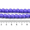 Painted Glass Bead Strands X-DGLA-S071-8mm-B41-2