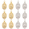 BENECREAT 20Pcs 2 Colors Brass Pendants KK-BC0009-56-1