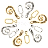 20 Sets 2 Style Alloy Hook and Eye Clasps FIND-YW0007-35-7