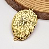 Faceted Nuggets Brass Glass Links connectors KK-L137-13A-NR-2