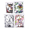 Mixed Pattern Half Round/Dome Printed Glass Cabochons GLAA-T029-16A-1