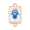 Alloy Blue Enamel Connector Charms ENAM-Z012-02B-G-1