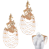 1Pair Rhinestone Sewing Ornaments DIY-NB0014-65A-1